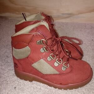 Toddler Timberland Boots Rust Winter Burgundy 10 Kids Youth